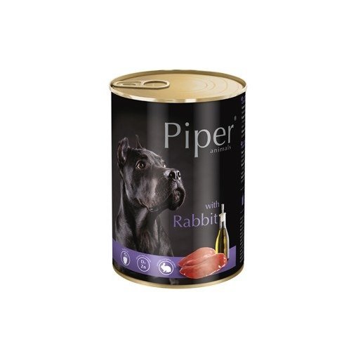 Karma mokra dla psa PIPER, z królikiem, 400 g Piper