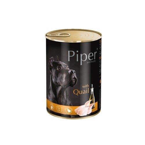 Karma mokra dla psa PIPER, z przepiórką, 400 g Piper