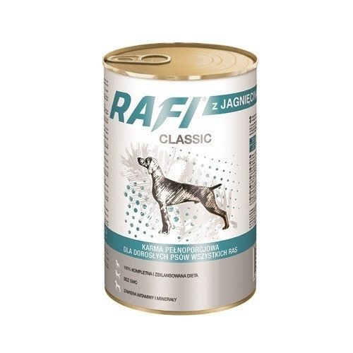 Karma mokra dla psa RAFI Classic z jagnięciną, 1240 g Rafi