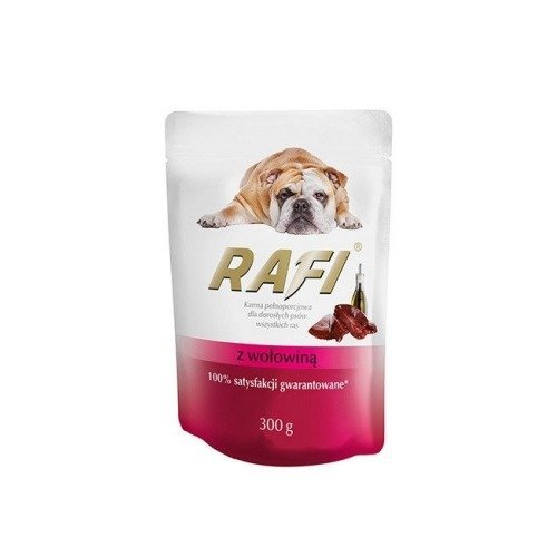 Karma mokra dla psa RAFI, z wołowiną, 300 g Rafi