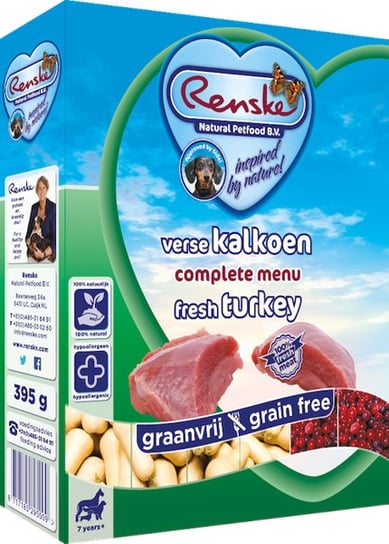 Karma mokra dla psa RENSKE Grain Free Fresh, Turkey, 395 g Renske