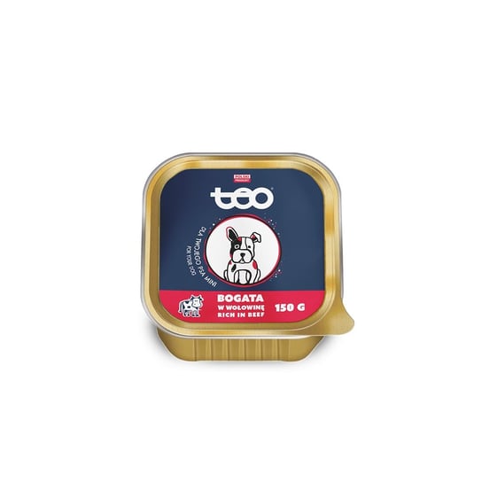 Karma mokra dla psa TEO Mini szalka bogata w wołowinę 150 g PUPIL Foods