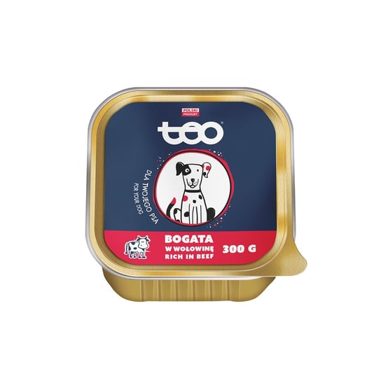 Karma mokra dla psa TEO szalka bogata w wołowinę 300 g PUPIL Foods