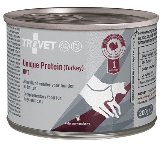Karma mokra dla psa TROVET Unique Protein UPT, indyk, 200 g Trovet