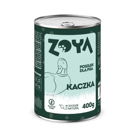 KARMA MOKRA DLA PSA W PUSZCE KACZKA PUSZKA 400G ZOYA ZOYA