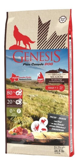 Karma półwilgotna dla psa GENESIS Broad Meadow, 11,79 kg Genesis Pure Canada