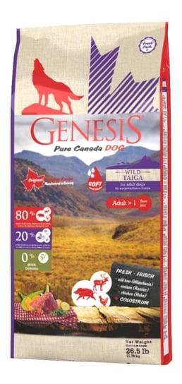 Karma półwilgotna dla psa GENESIS Wild Taiga, 900 g Genesis Pure Canada