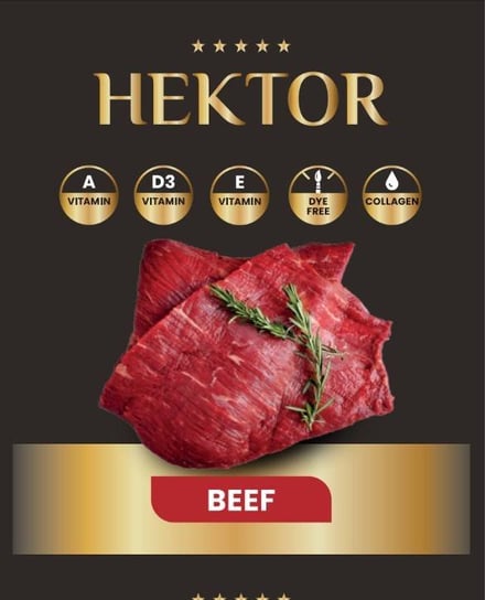 Karma Premium Hektor baton dla psa z wołowiną 900g Hektor