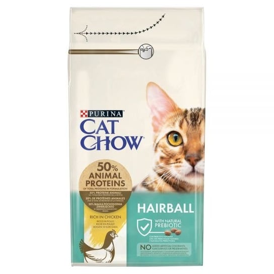Karma Purina Cat Chow Hairball bogata w kurczaka 1,5 kg Purina Cat Chow