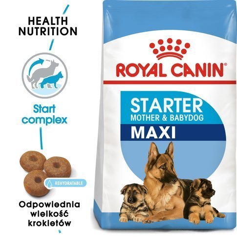 Karma sucha dla dla suk w ciąży ROYAL CANIN Maxi Starter Mother&Babydog, 15 kg Royal Canin