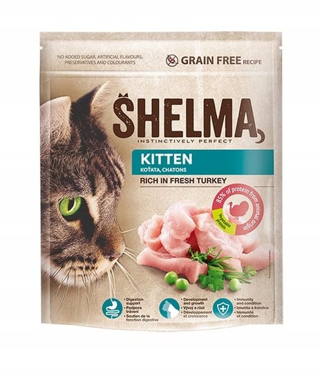 Karma sucha dla kociąt SHELMA Kitten Turkey, 750 g Shelma