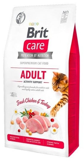 Karma Sucha Dla Kota Brit Care Cat Grain Free Adult Activity Support, 2 Kg Brit