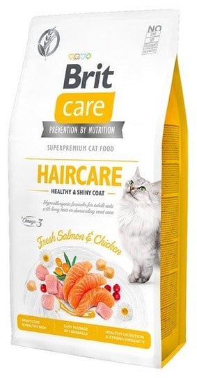 Karma sucha dla kota BRIT Care Cat Grain Free Haircare Healthy & Shiny Coat, 2 kg Brit