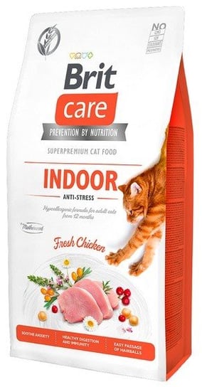 Karma sucha dla kota BRIT Care Cat Grain Free Indoor Anti-Stress, 2 kg Brit