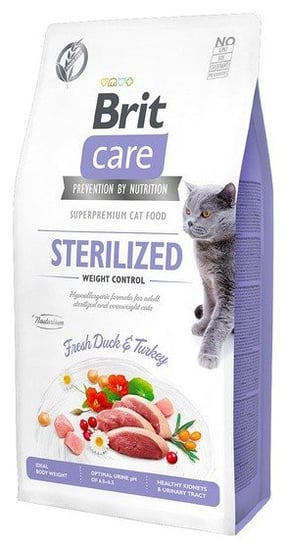 Karma sucha dla kota BRIT Care Cat Grain Free Sterilized Weight Control, 400 g Brit