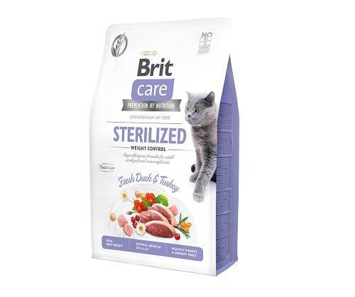 Karma Sucha Dla Kota Brit Care Cat Sterilised Weight Control, 2 Kg Brit