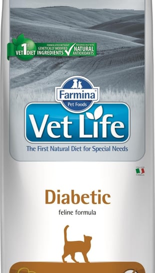 Karma sucha dla kota FARMINA Vet Life Cat Diabetic, 10 kg FARMINA