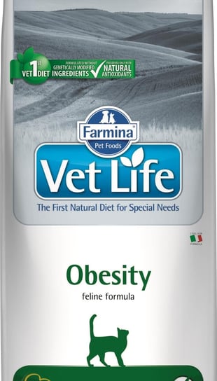 Karma sucha dla kota FARMINA Vet Life Cat Obesity, 10 kg FARMINA
