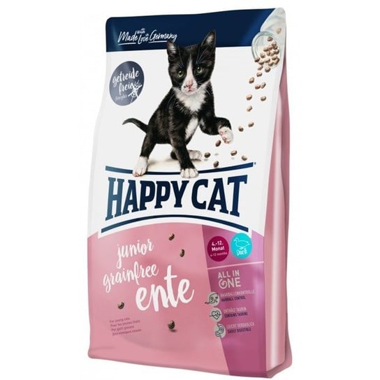 Karma sucha dla kota HAPPY CAT Junior Grain Free Duck, 1,4 kg Happy Cat