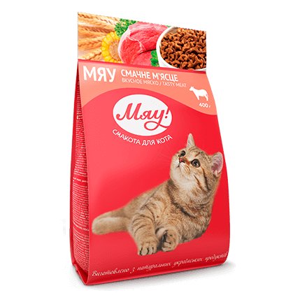 Karma sucha dla kota MIAU!, mięso, 11 kg Miau!