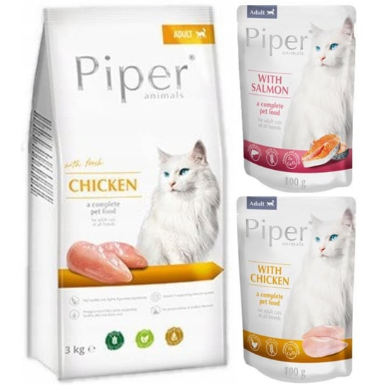 Karma Sucha Dla Kota Piper Animals, Kurczak, 3 Kg Piper