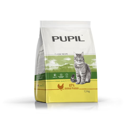 Karma sucha dla kota PUPIL Prime Quality bogata w kurczaka z wątróbką i warzywami 1,5 kg PUPIL Foods