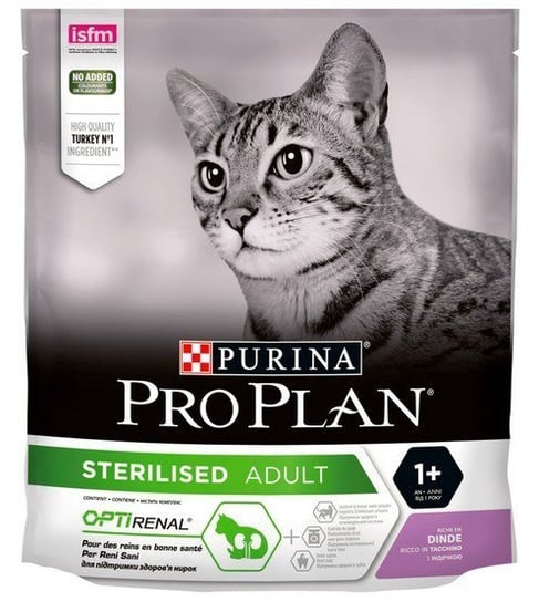 Karma Sucha Dla Kota Purina Pro Plan Cat Sterilised Optirenal Turkey, 400 G Purina Pro Plan