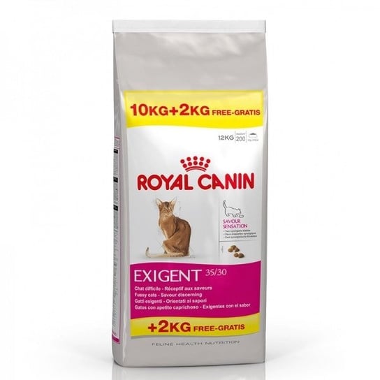 Karma Sucha Dla Kota Royal Canin Cat Exigent Savour Sensation, 10 Kg + 2 Kg Royal Canin