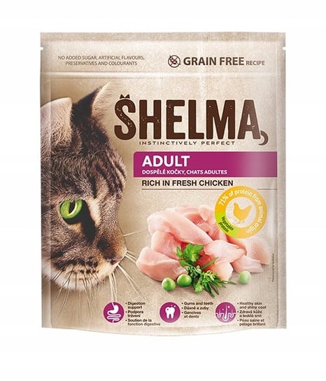 Karma sucha dla kota SHELMA Adult Chicken, 750 g Shelma