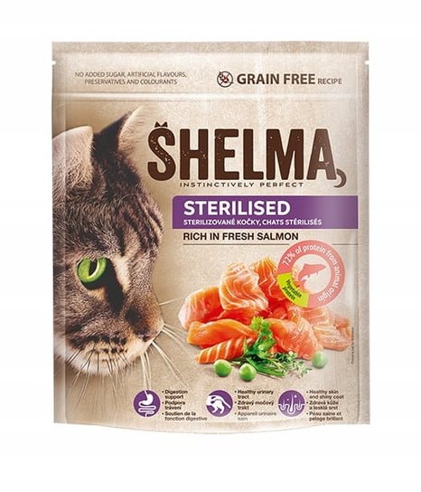 Karma Sucha Dla Kota Shelma Sterilised Salmon, 750 G Shelma