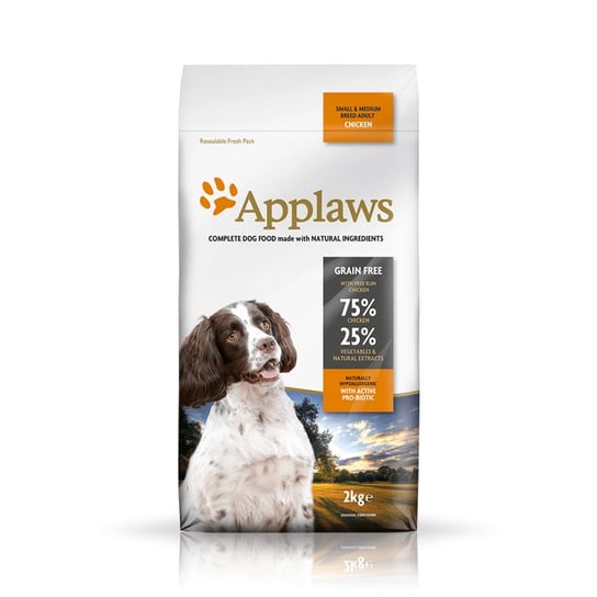 Karma sucha dla psa APPLAWS Adult Dog Small&Medium kurczak, 15 kg Applaws