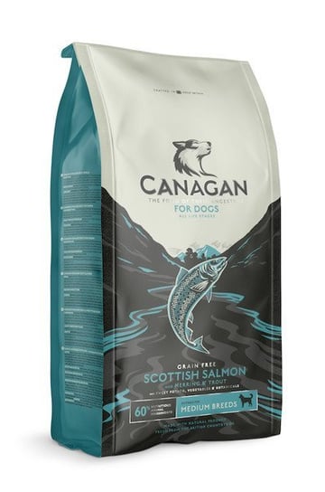 KARMA SUCHA DLA PSA bezzbożowa bez cukru wysokobiałkowa Canagan Scottish Salmon łosoś 2 kg Canagan