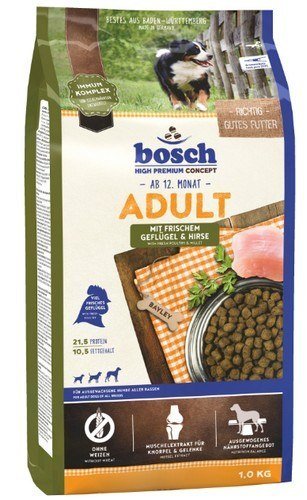Karma sucha dla psa BOSCH Adult G&H, drób i proso, 1 kg Bosch