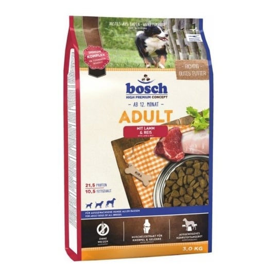 Karma sucha dla psa BOSCH Adult Lamb & Rice, 3 kg Bosch