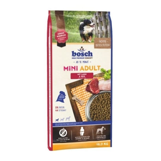Karma sucha dla psa BOSCH Mini Adult Lamb & Rice, 15 kg Bosch