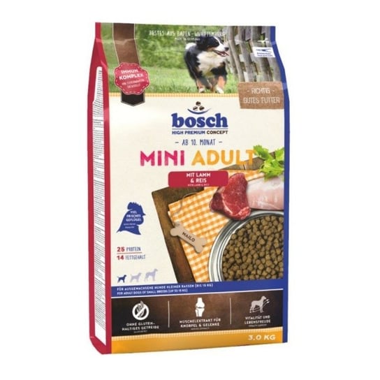 Karma sucha dla psa BOSCH Mini Adult Lamb & Rice, 3 kg Bosch