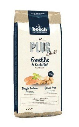 Karma sucha dla psa BOSCH Plus Adult, pstrąg i ziemniak, 2,5 kg Bosch