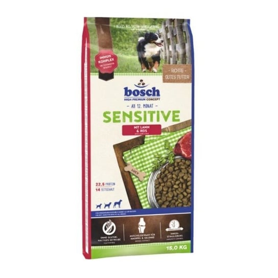 Karma sucha dla psa BOSCH Sensitive lamb & rice, 15 kg Bosch