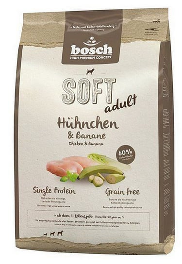 Karma sucha dla psa BOSCH Soft Adult, kurczak i banan, 1 kg Bosch