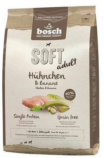 Karma sucha dla psa BOSCH Soft Adult, kurczak i banan, 2,5 kg Bosch