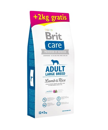 Karma sucha dla psa BRIT Care Adult Large Breed Lamb & Rice, 12 kg + 2 kg Brit