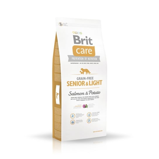 Karma sucha dla psa BRIT Care Grain-free Senior Light Salmon&Potato, 1 kg Brit
