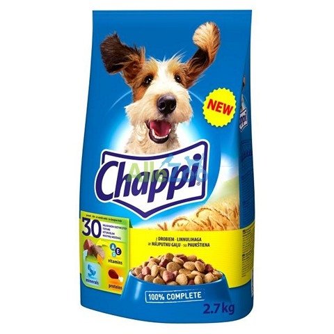Karma sucha dla psa CHAPPI, drób i warzywa, 2,7 kg Mars