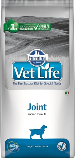 Karma sucha dla psa FARMINA Vet Life Dog Joint, 12 kg FARMINA