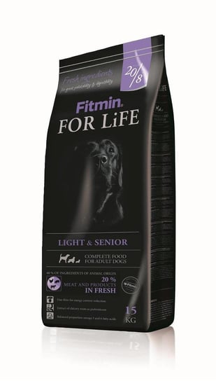 Karma sucha dla psa FITMIN For Life Light & Senior, 3 kg FITMIN