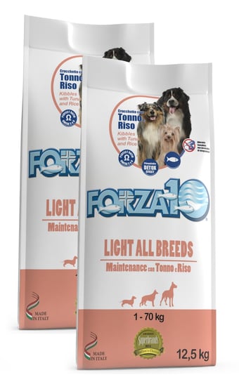 Karma sucha dla psa FORZA10 Maintenance Light z tuńczykiem, 2x12,5 kg (25 kg) . Forza10