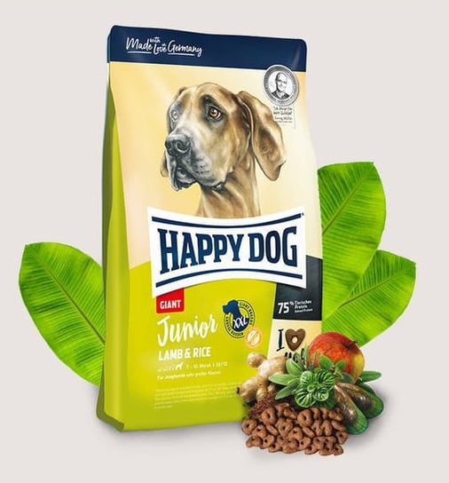 Karma sucha dla psa HAPPY DOG Junior Giant Lamb & Rice, 4 kg HAPPY DOG