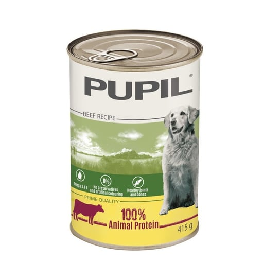 Karma sucha dla psa PUPIL FOODS Prime Quality, bogata w wołowinę, 415 g PUPIL Foods