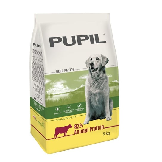 Karma sucha dla psa PUPIL FOODS Prime Quality, bogata w wołowinę z warzywami, 5 kg PUPIL Foods