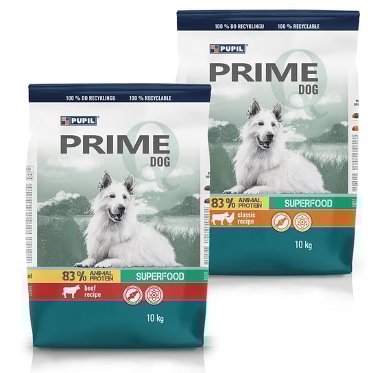 Karma Sucha Dla Psa Pupil Prime 2X10 Kg Mix PUPIL Foods